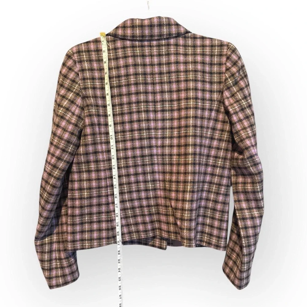 Talbots‎ Women's Plaid Double Breasted Blazer Jacket Size 2